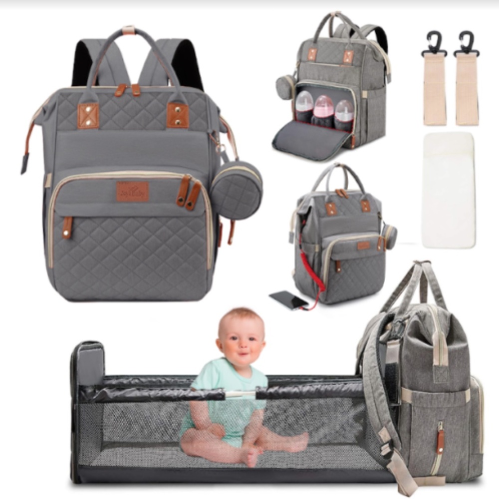 3 in 1 Foldbale Diaper Bag Baby Bed Portable Bag - Picture 12 of 12